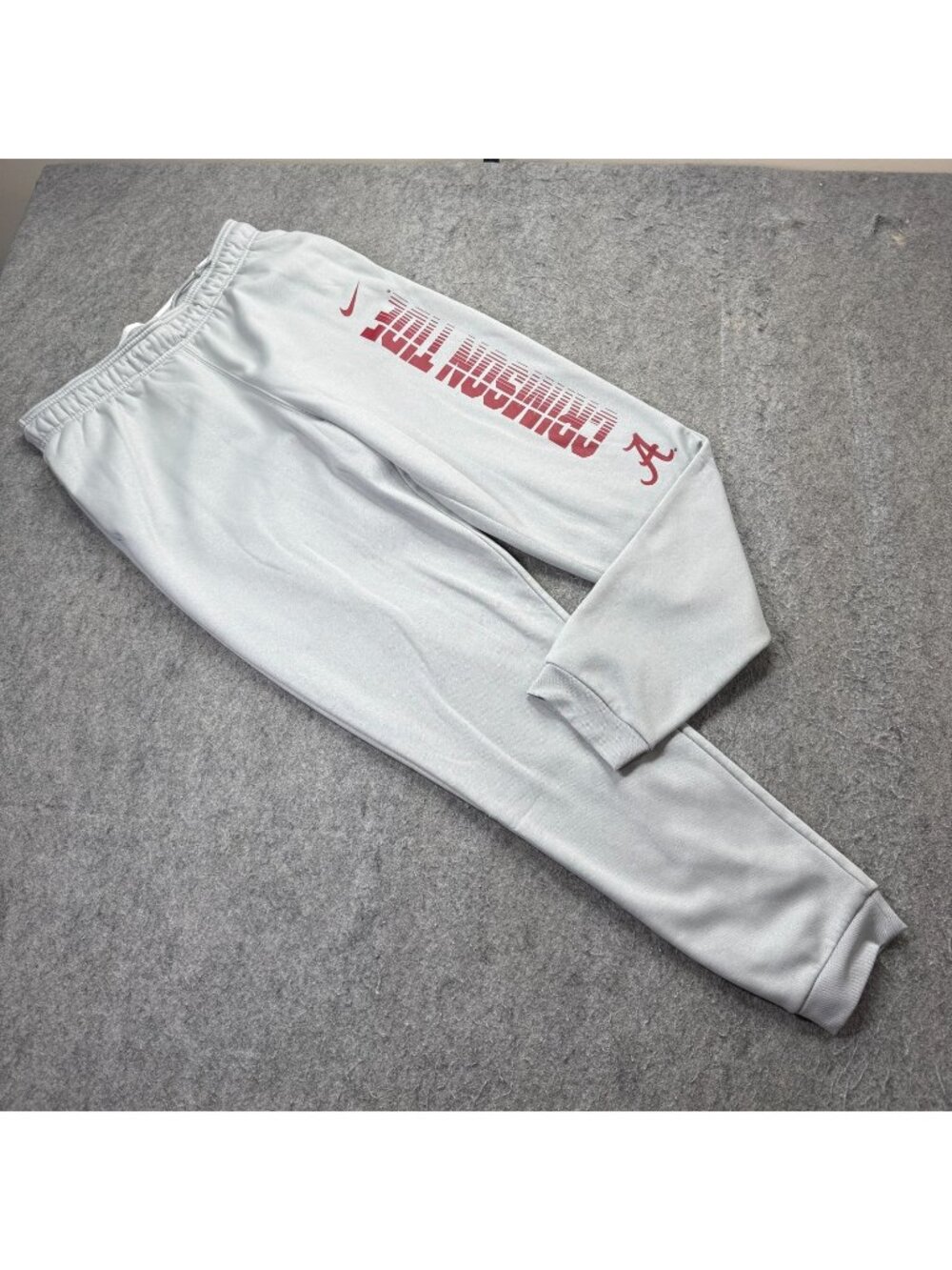 Alabama Crimson Tide Nike Jogger Sweatpants Men M Gray Fleece 32"